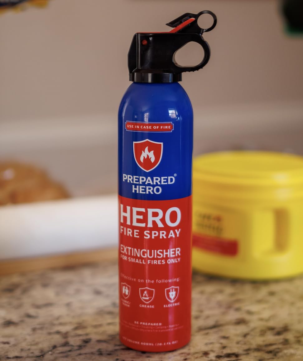 Prepared Hero Fire Spray non-toxic design, user-friendly emergency solution
