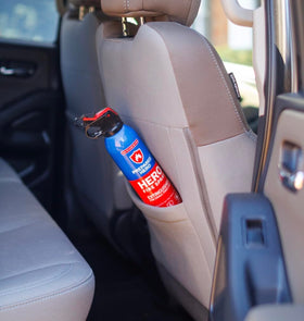 Prepared Hero Fire Spray with organic, non-toxic formula.