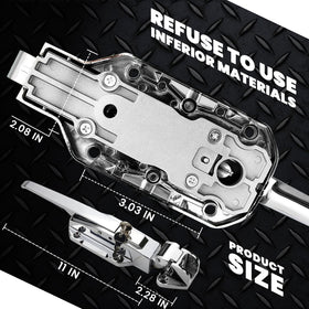 Preruner bright chrome finish resists wear while preserving professional appearance.