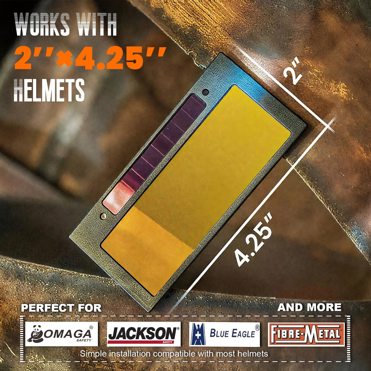 preruner core series gold shade 10 lens supports TIG welding with sensitivity considerations