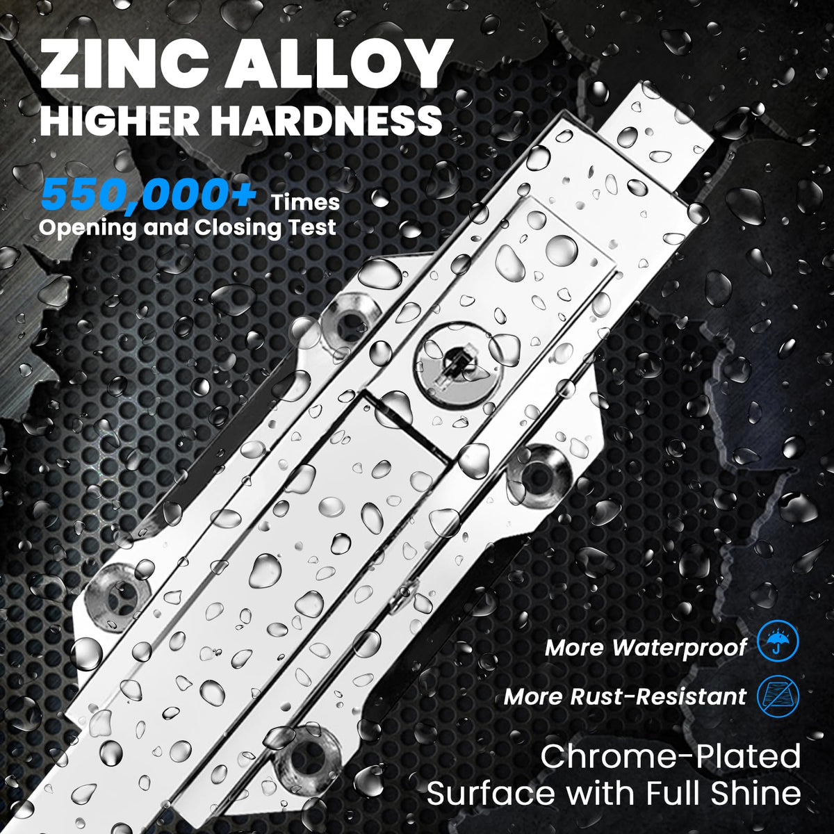 Preruner die-cast zinc housing with chrome finish endures heavy daily use.