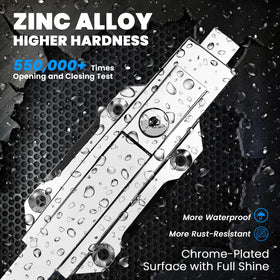 Preruner die-cast zinc housing with chrome finish endures heavy daily use.