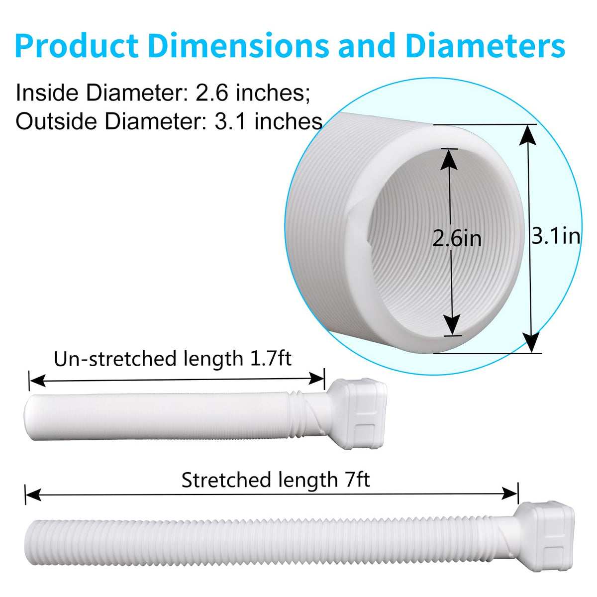 Prestantious 3x4 downspout adapter compatible with larger downspouts