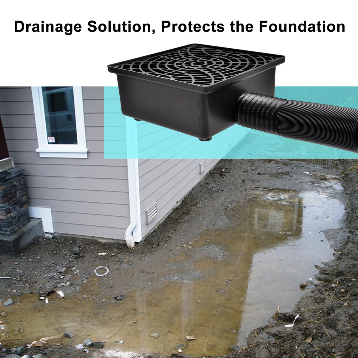 Prestantious-downspout-diverter-outlet demonstrates direct water redirection