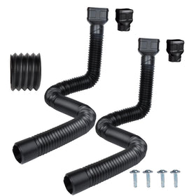 Prestantious extendable downspout pipe with 7ft reach for flexible rain drainage