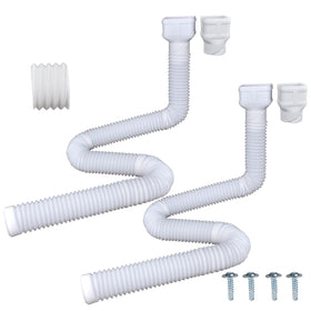 Prestantious 7ft downspout extension in white for flexible rainwater routing