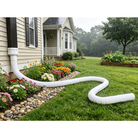 Prestantious adapters for 2x3 and 3x4 downspouts enable quick, secure connections