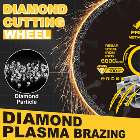 PRETEC diamond wheel with reinforced steel body reducing breakage risk during operation