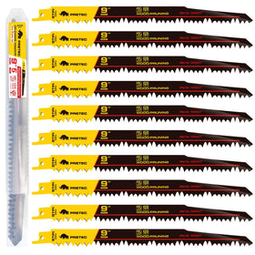 PRETEC wood pruning blades 9-inch, 10-pack, 5TPI for precise pruning