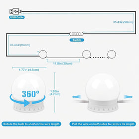 Prettmess adjustable color temperature helps match lighting to any environment.