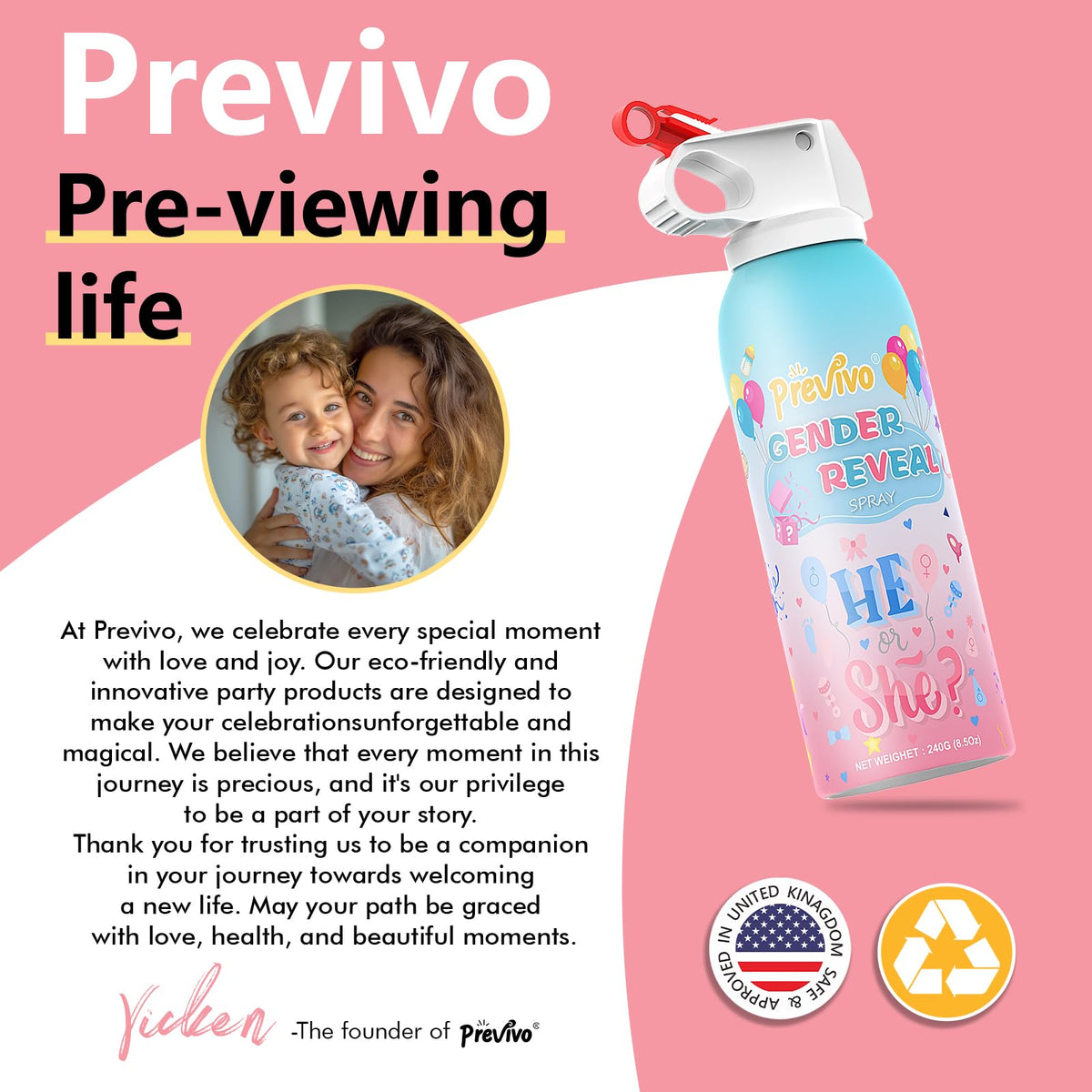 Previvo pink plume enhances party ambiance and photos