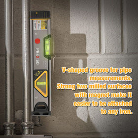 Prexiso 12-inch spirit level in an aluminum frame for durable accuracy.