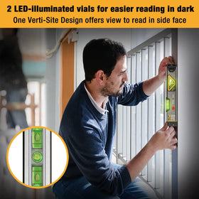 Prexiso 2-in-1 laser level magnetic attachment keeps it steady on metal surfaces.