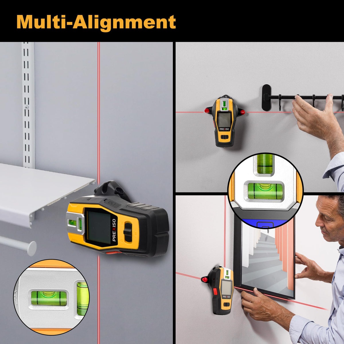 Prexiso 360° wall mount enables flexible, hands-free marking.