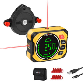 Prexiso 3-in-1 laser level front view with three lines for quick alignment.