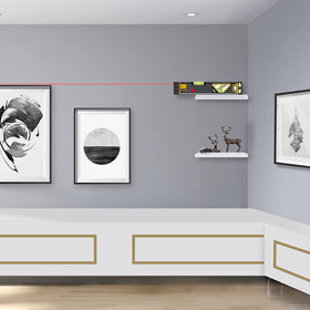 Prexiso laser level ideal for hanging walls and decor projects.