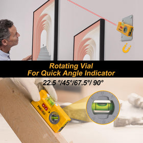 Prexiso magnetic V-groove attachment helps fix to metal surfaces.