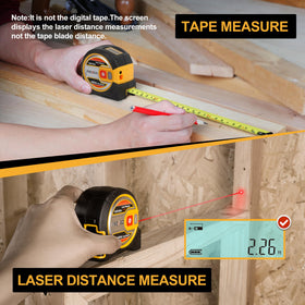 PREXISO movable magnetic hook secures measurement on metal surfaces.