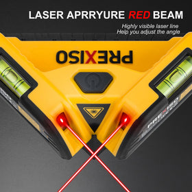 Prexiso Square Laser magnetic base provides stable attachment to metal surfaces