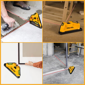 Prexiso Square Laser ideal for tile, flooring, and wall fixture projects