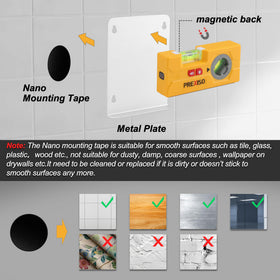 Prexiso wall mount plate included for secure mounting.