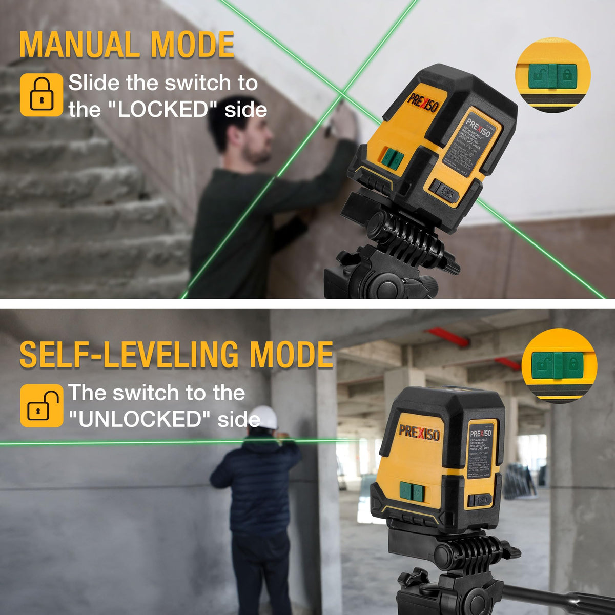 Prexiso wide angle vertical beam for tall spaces