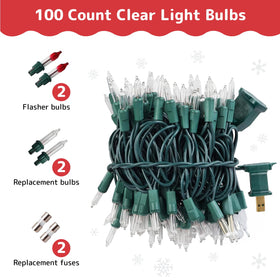 Expandable up to five sets of 200 bulbs for larger outdoor spaces