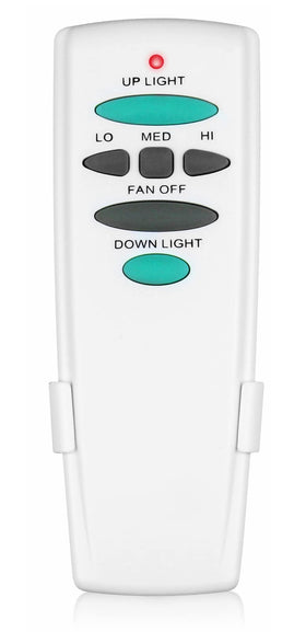 Prichor UC7078T remote front view with easy controls for ceiling fan