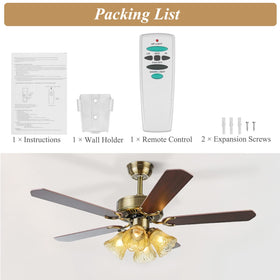 Prichor UC7078T remote packaging includes instructions
