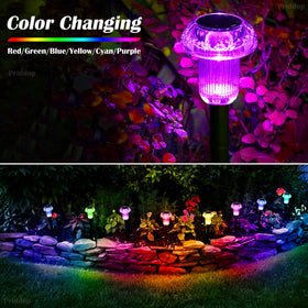 Priddop mushroom head design adds charm to walkway lighting.