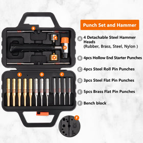 Pridefend brass flat-tip punches deliver durable, precise punches for delicate work