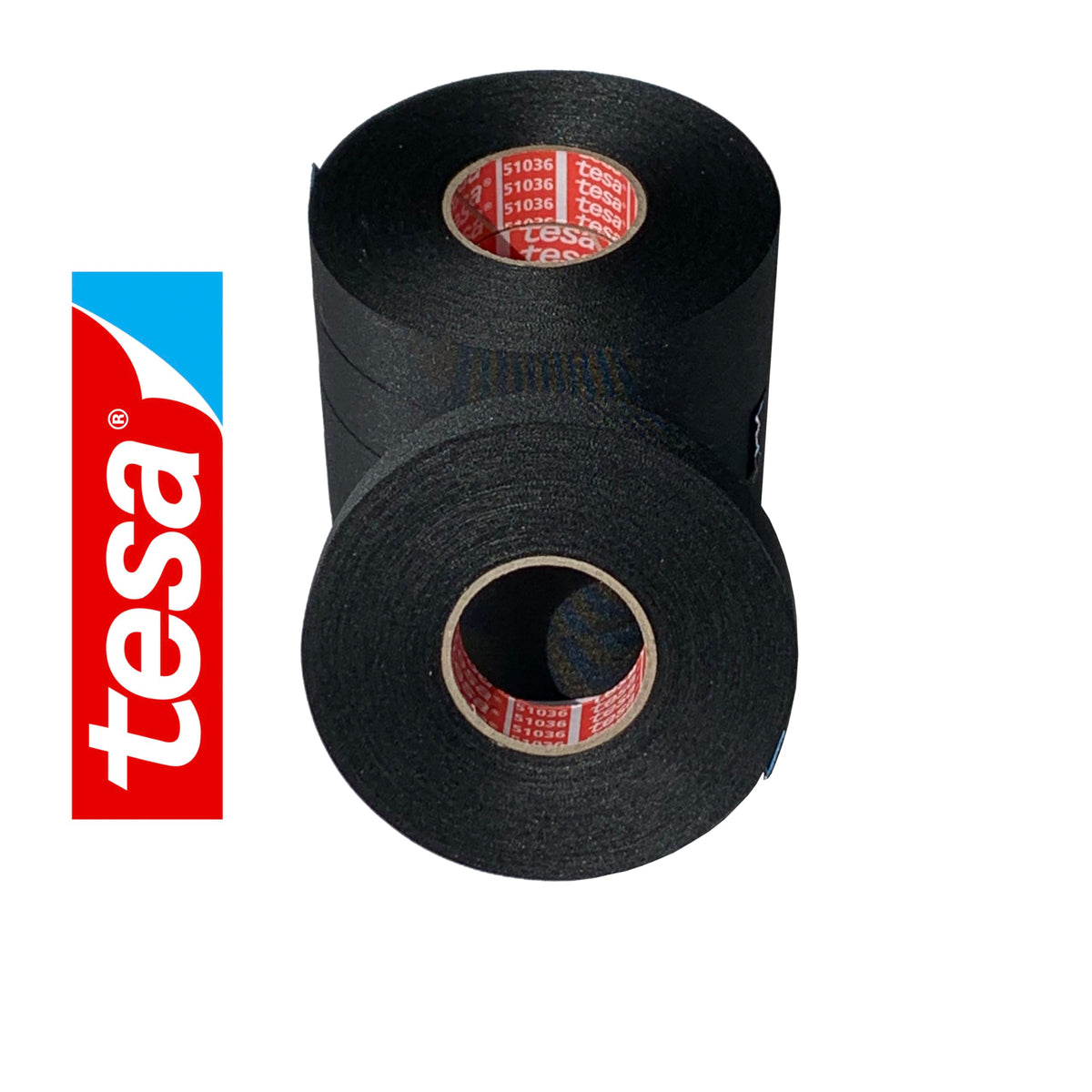 Tesa 51036 wrapped harness bundles for a clean automotive finish.