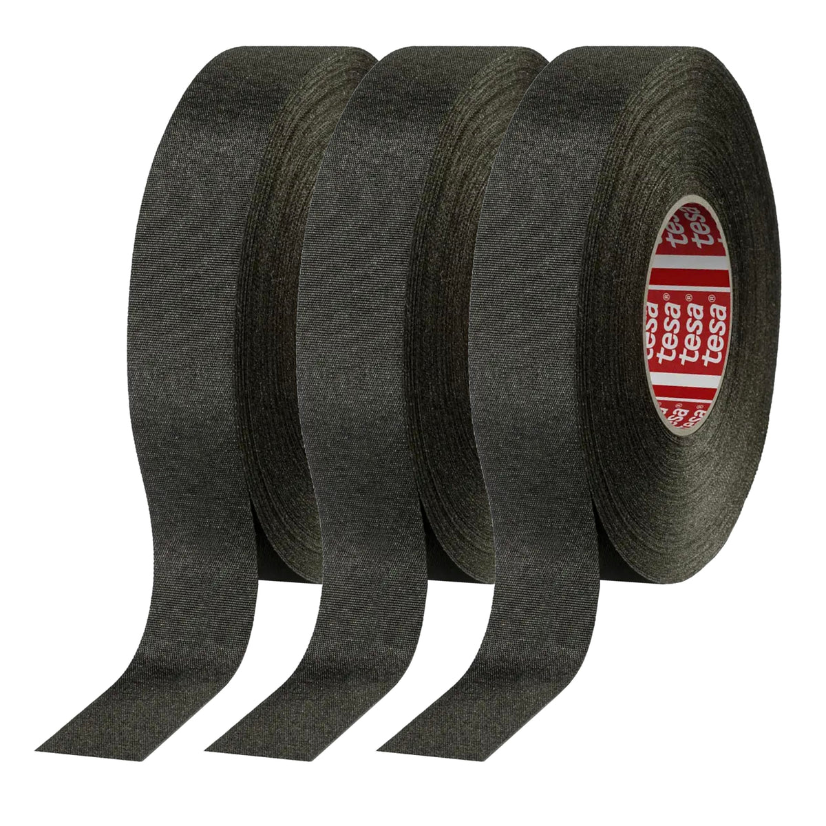 Prime Ave Tesa 51036 PET cloth tape guarding wiring harness against heat and abrasion.