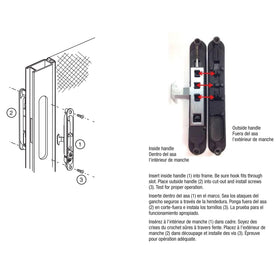 Four latches included to fit multiple door manufacturers.