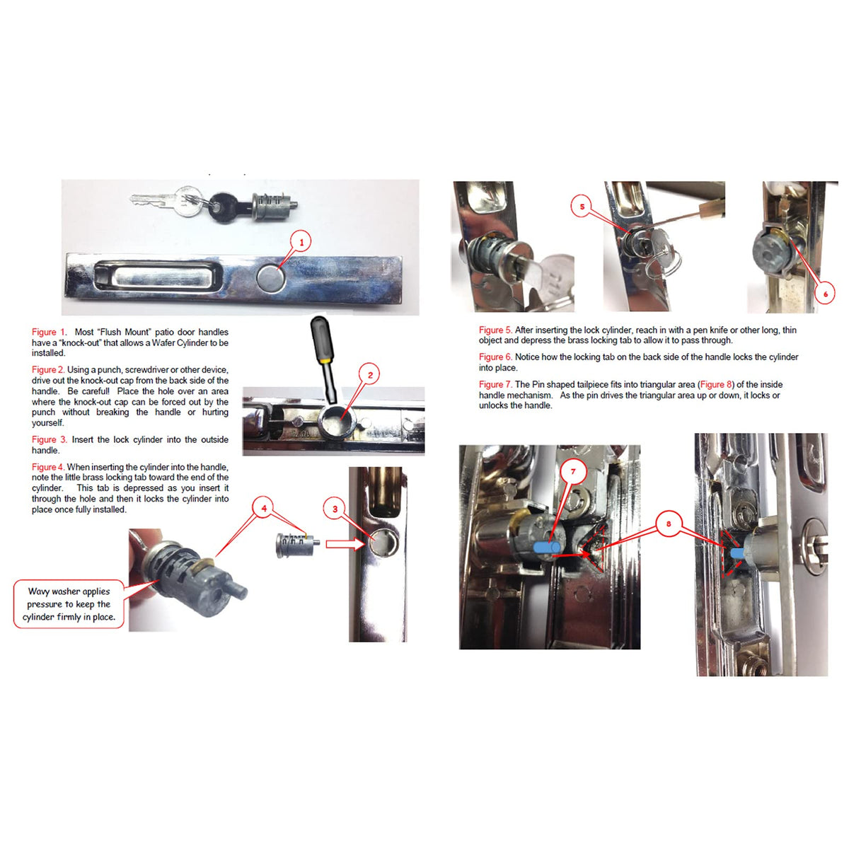 Prime-Line C 1033 keeper installation mounted on jamb for stable mounting.