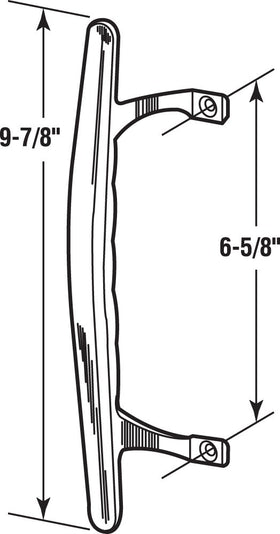 Prime-Line C 1196 pull handle grip area shows low projection for easy handling.