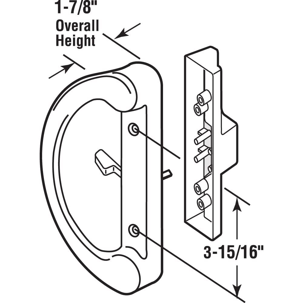 PRIME-LINE C1225 inside pull close-up highlights durable finish and smooth operation.