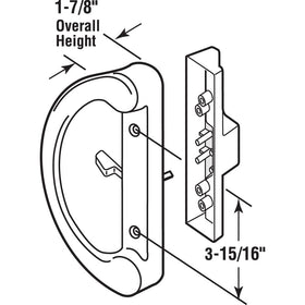 PRIME-LINE C1225 inside pull close-up highlights durable finish and smooth operation.