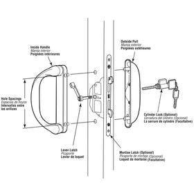 Prime-Line C 1275 compatibility for left or right-handed doors.