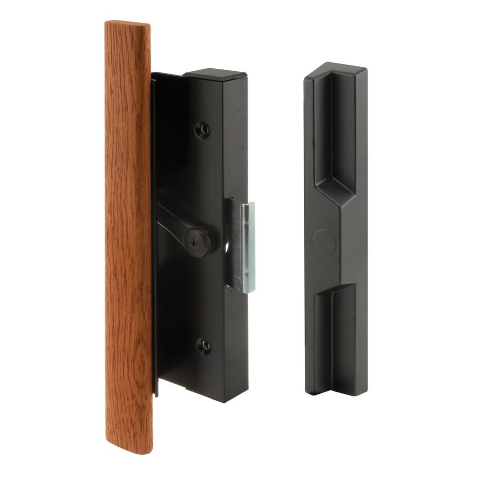 Prime-Line C1126 inside wood-handle with black bracket for comfortable grip.