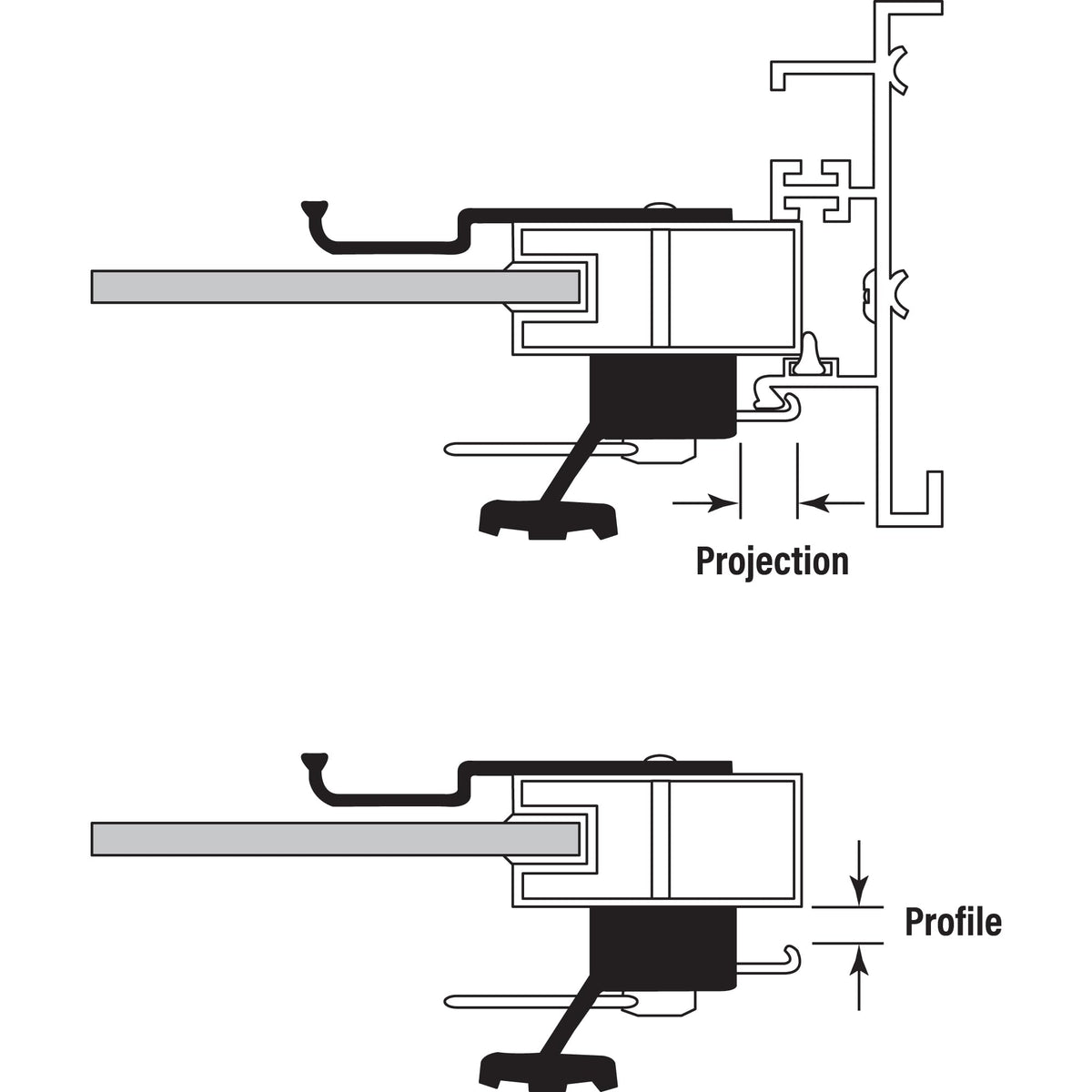 Prime-Line C1126 4-15/16 in center mounting for easy install.