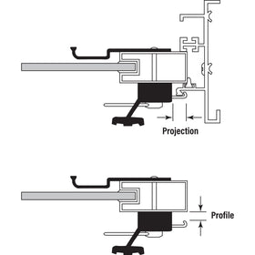 Prime-Line C1126 4-15/16 in center mounting for easy install.