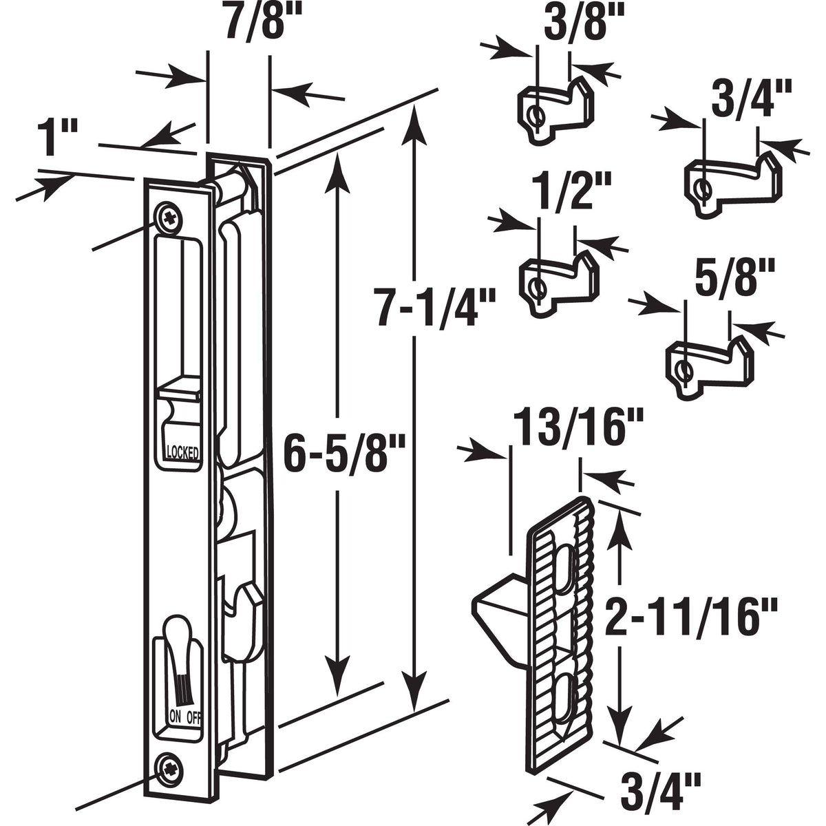 Prime-Line C1226 installation with keeper on jamb ensures secure, quick patio door setup