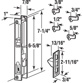 Prime-Line C1226 installation with keeper on jamb ensures secure, quick patio door setup