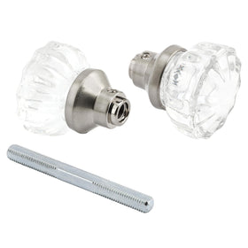 Prime-Line E 28315 mortise fluted glass knob for interior doors.