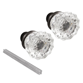 Prime-Line E 28317 fluted glass knob close-up for interior doors, enhancing vintage charm.