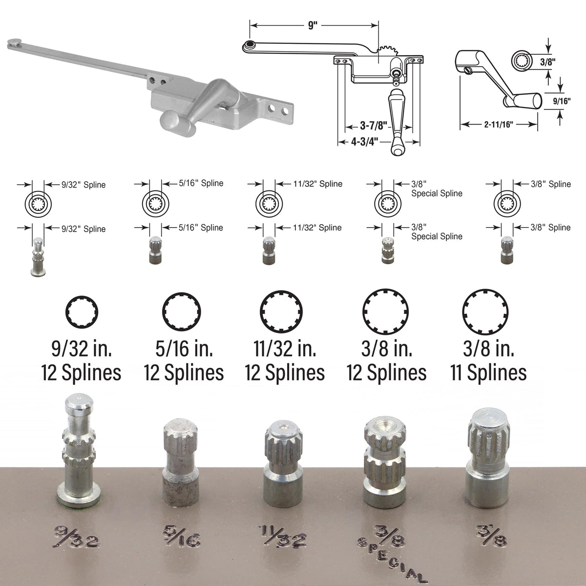 Prime-Line H 3520 installation screws included for quick setup