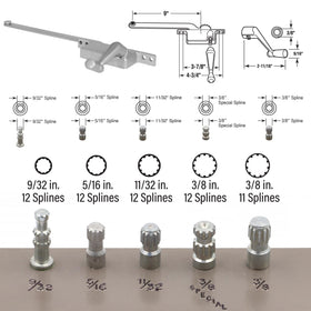 Prime-Line H 3520 installation screws included for quick setup
