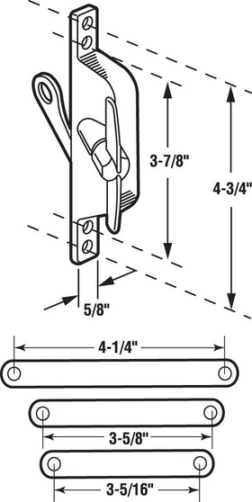 Prime-Line H 3557 T-handle assembly included for smooth operation on jalousie windows.