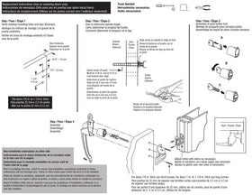 Prime-Line K 5080 fits doors from one to one and a quarter inches thick